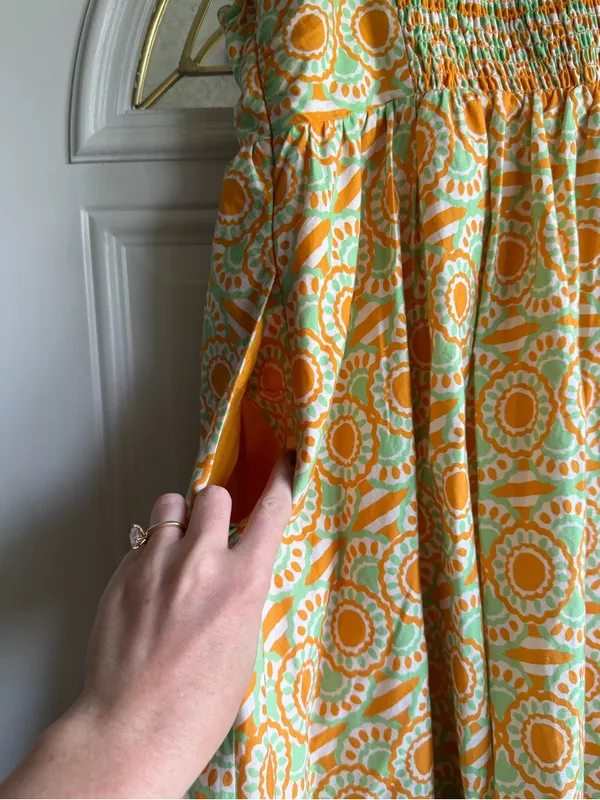 Anthropologie Maeve Printed Babydoll Mini Dress - Image 8