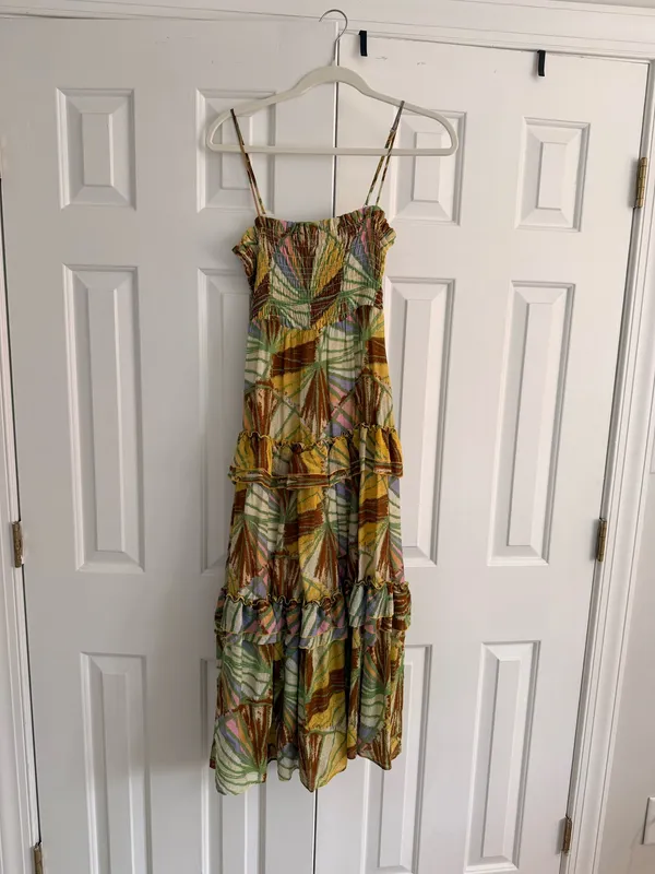 Anthropologie Midi Dress Floral - Image 3