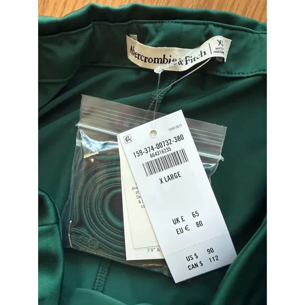Abercrombie & Fitch Scarlett Strapless Satin Sculpt Skort Size XL - Image 8