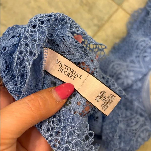 Victoria's Secret Lace Bralette in Soft Blue - Image 2