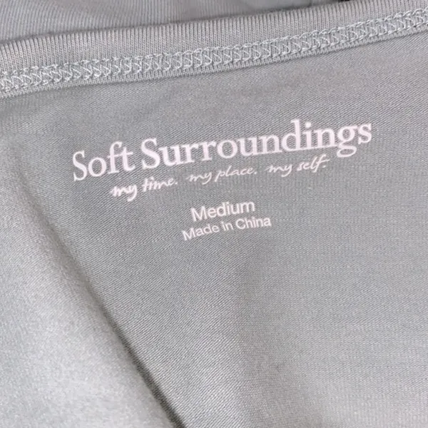 Soft Surroundings green cotton night slip side medium - Image 3