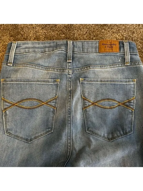 Abercrombie & Fitch Curve Love High Rise Super Skinny Jeans 2 Regular - Image 6
