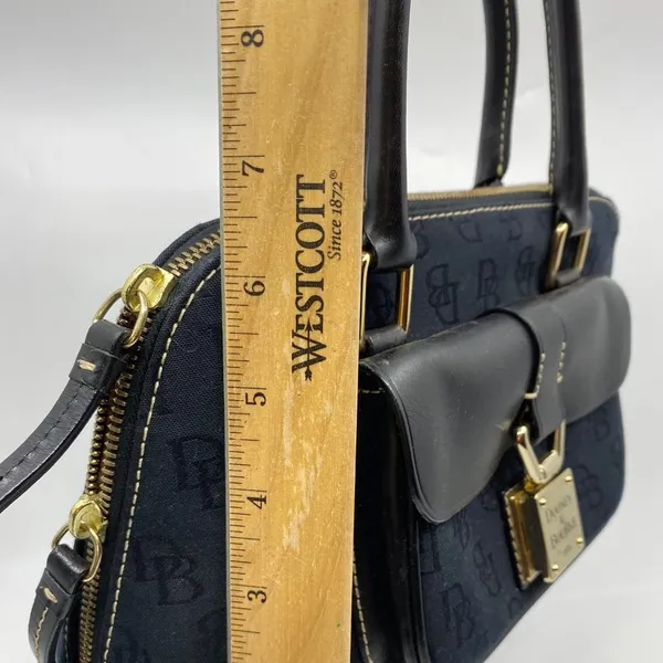 Dooney & Bourke Black Large Leather Shoulder Bag - Image 3