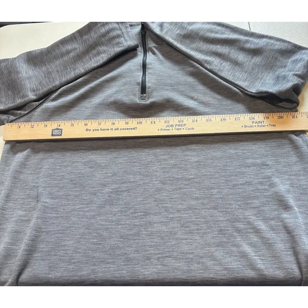 Greg Norman Play Dry Men's Sweatshirt Dark Gray 1/4 Zip Long Sleeves, Size M - Image 5