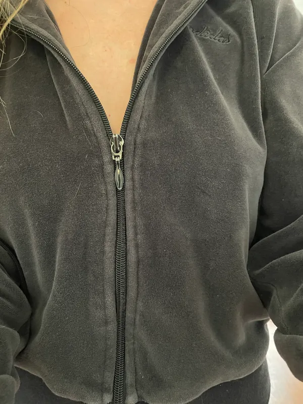 Adidas Velour Track Jacket - Image 3