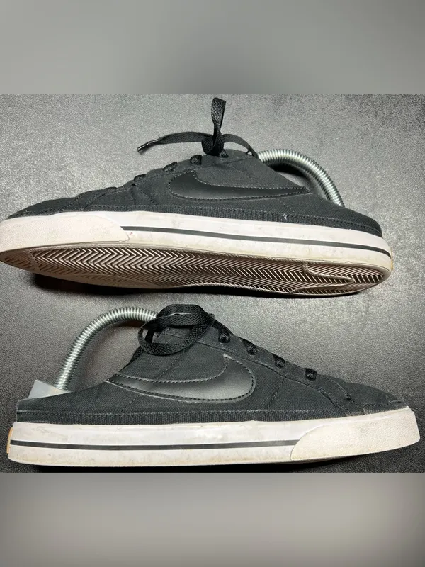 Nike Women’s Size 9.5 Court Legacy Mule Shoes Black Slip On Sneakers - Image 2