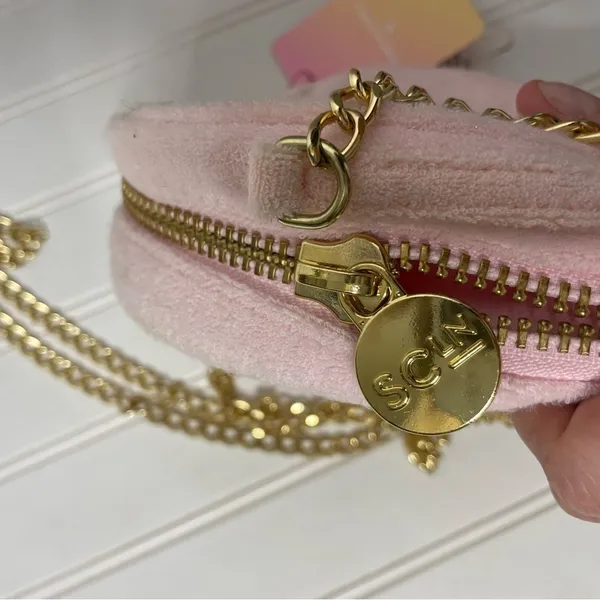Stoney Clover Lane x Target Terry Cloth Heart Crossbody Bag Purse - Image 6