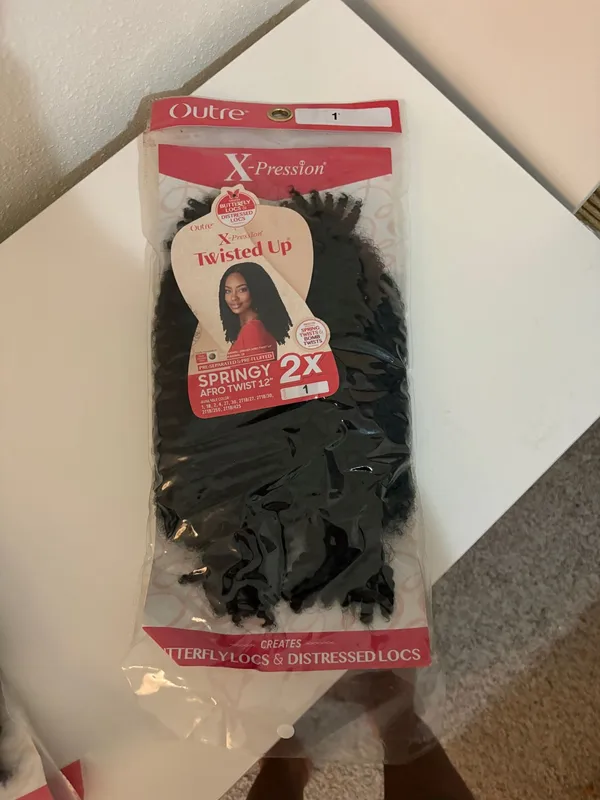 Outre X-Pression Twisted Up Springy Afro Twist 2X – Black - Image 4