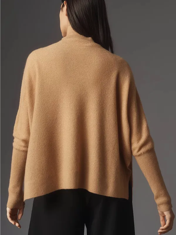 Anthropologie Maeve Shea Oversized Boxy 100% Cashmere Sweater Size XXS - Image 2