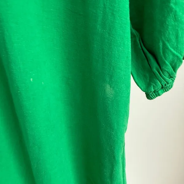 YFB Young Fabulous & Broke Green Embroidered Sleeve‎ Button Down Dress XS - Image 4