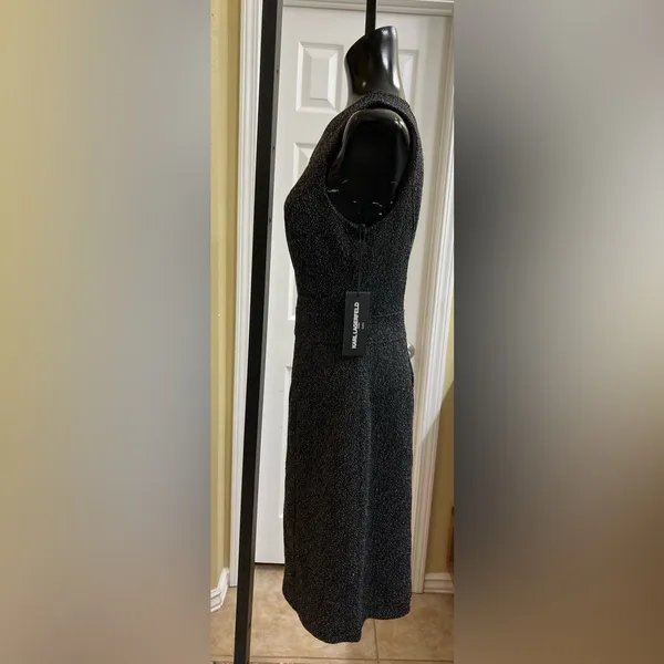 NEW KARL LAGERFELD Paris BLACK SHIFT DRESS - SIZE 12 - Image 4