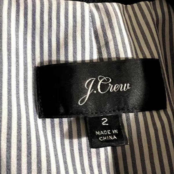 J. Crew Wool Parker Blazer Jacket classic office Blue Size 2 C5 - Image 3