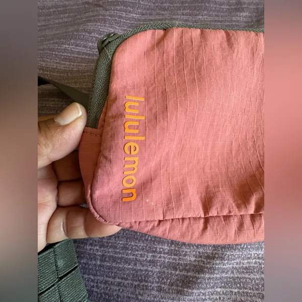lululemon athletica Pink Kids Belt Bag with Olive Strap - Image 2