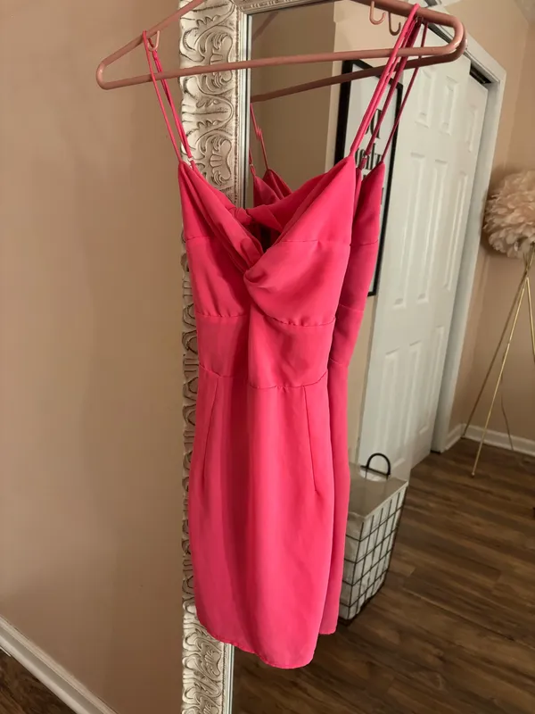 Bright Pink Lucy in the Sky Dress Bodycon - Image 2