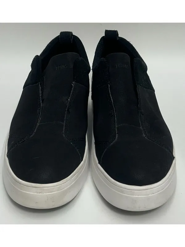 Tom’s AMBER Platform Slip On Leather Sneakers Shoes Women’s Size 9 Black - Image 3