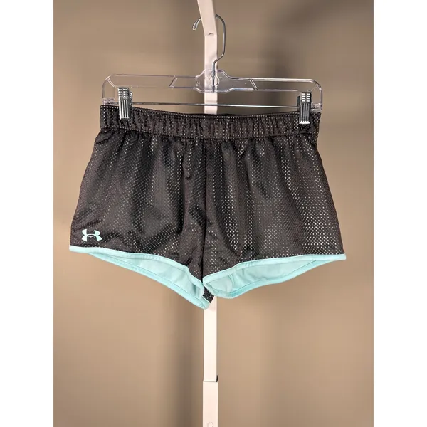 Adidas & Under Armour Women's Athletic Shorts in Pink/Gray Teal/ Gray Small‎ - Image 6