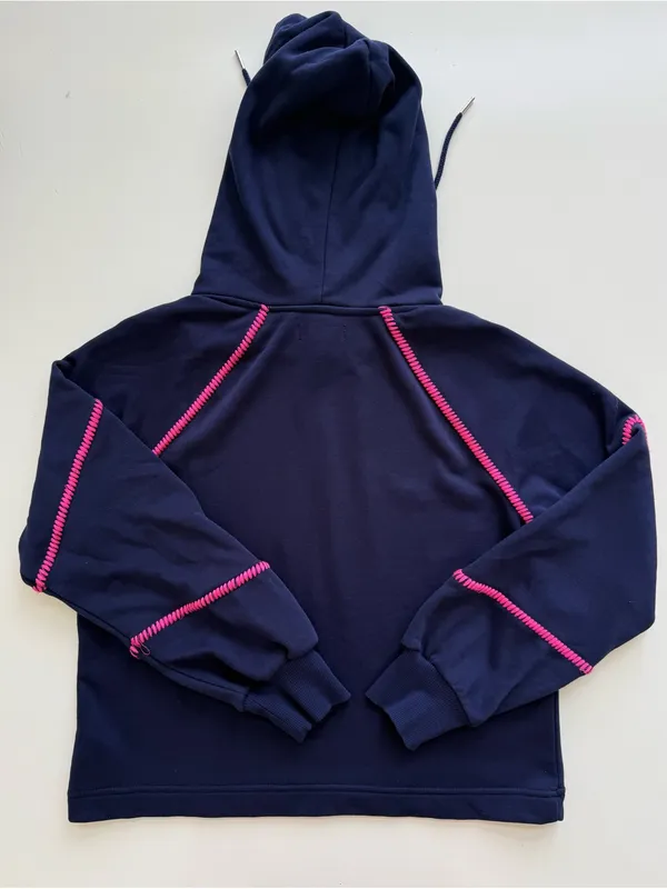 Evereve Harper Whipstitch Hooded Sweatshirt Size Small - Image 9