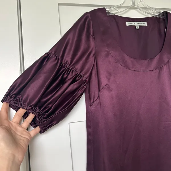 Purple Silk Dress - Image 3