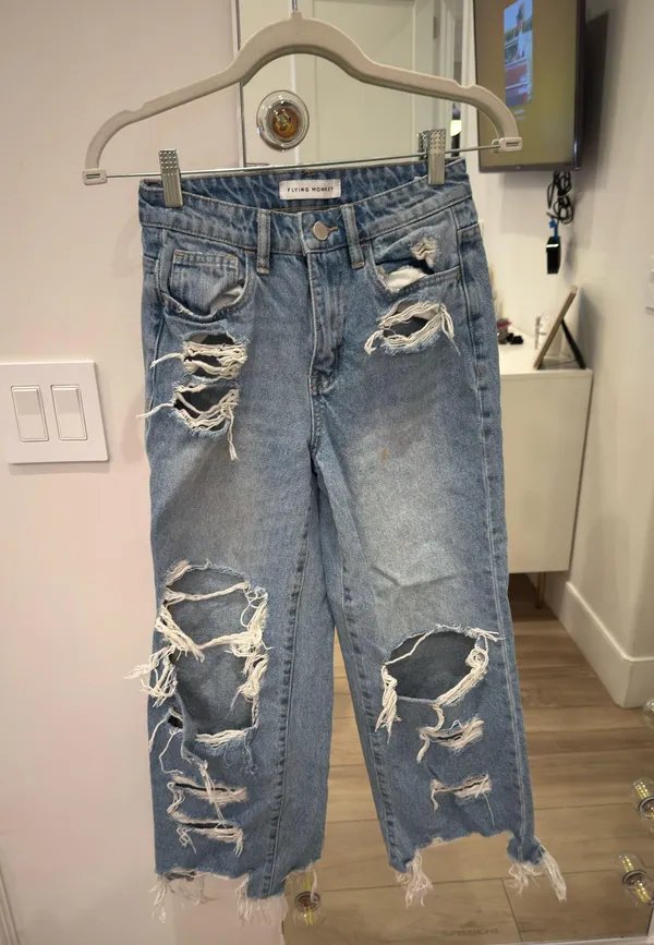 Vervet Flying Monkey Ripped Wide-Leg Jeans - Image 4