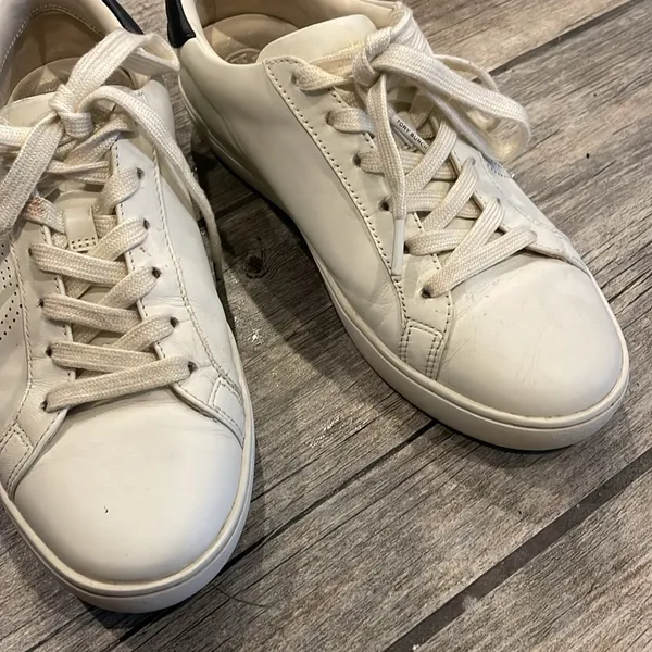 Tory Burch White Leather Sneakers - Image 5