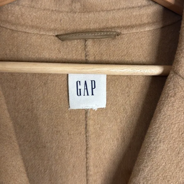 Gap ladies oversized wool blend car pea coat size XL with pockets - Image 6