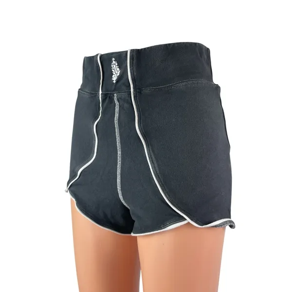 Free People FP Movement Women's Black High Rise Yoga Workout Athletic Shorts S - Image 2