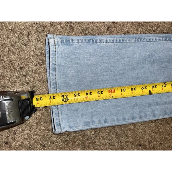 Hollister Men's Blue Light Wash Denim Straight Jeans Stretch 5-Pocket - Image 10