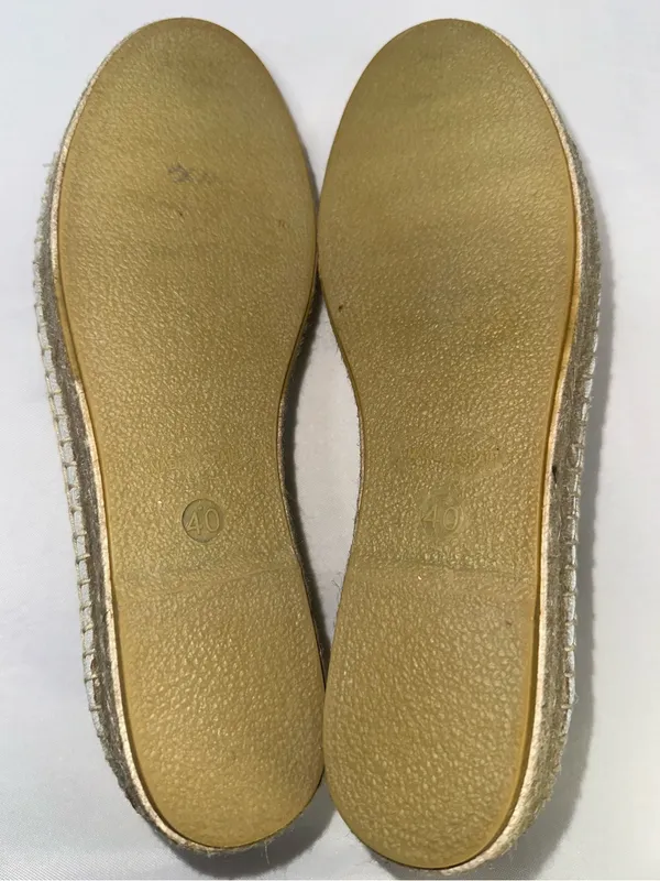Dalson Espadrilles Boho Hippie Cottagecore White Leather Platform Sneaker Sz 9 - Image 8