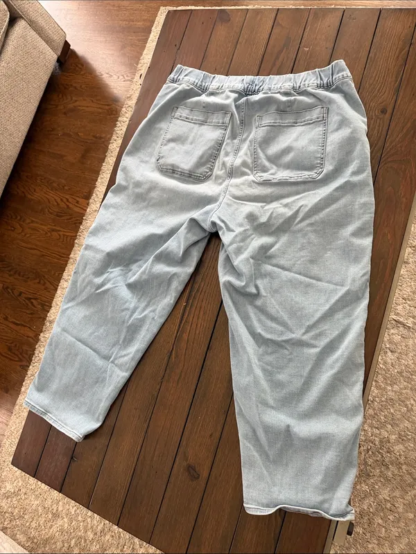 Madewell Pull-On Light Wash Jeans Women’s Size 1X Relaxed Comfortable Denim - Image 4