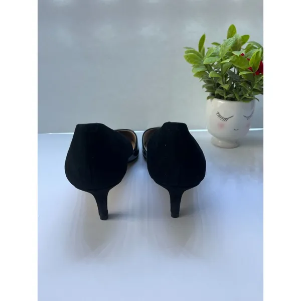 Louise et cie, women'S Black Leather pump Stilettos In size 7 - Image 6