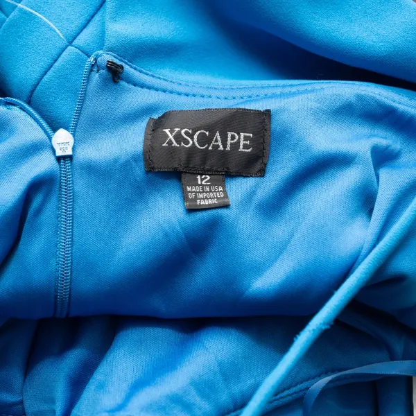 XSCAPE - Halter Neck Scuba Crepe Gown‎ - Image 4