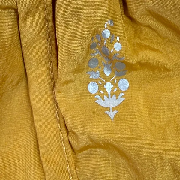 FP Movement‎ The Way Home Shorts Mustard Yellow High Waist Smocked Size M - Image 9