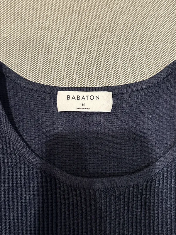 Aritzia Babaton Navy Sculpt Knit Racer Top - Image 5