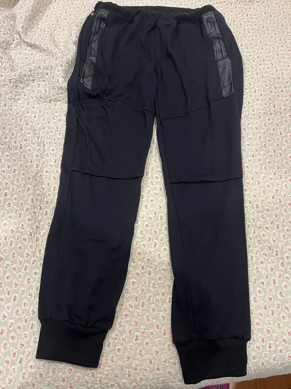 Black Women's Track Joggers with Zip Pocket Size XL - Image 2