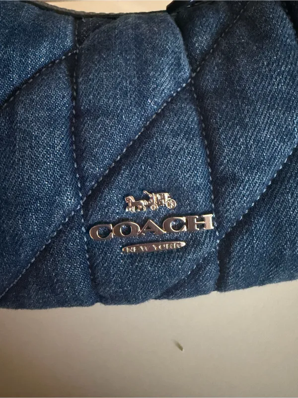 Coach Carmen Denim Quilted Mini Bag - Image 8