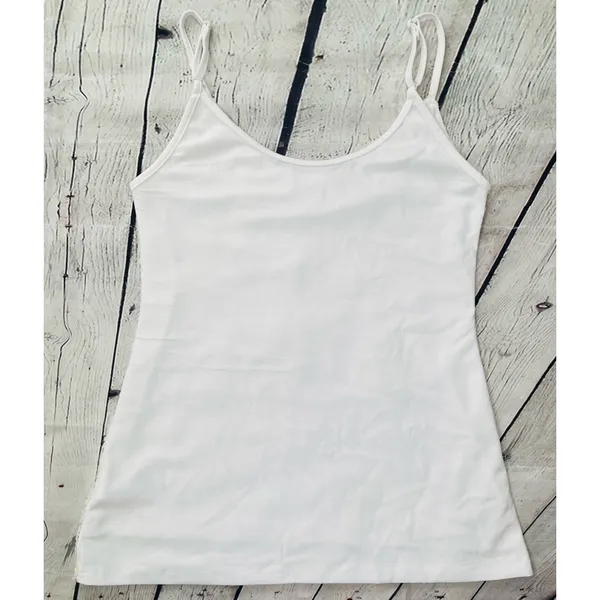 White Pearlescent Sequin Tank Top - Image 8