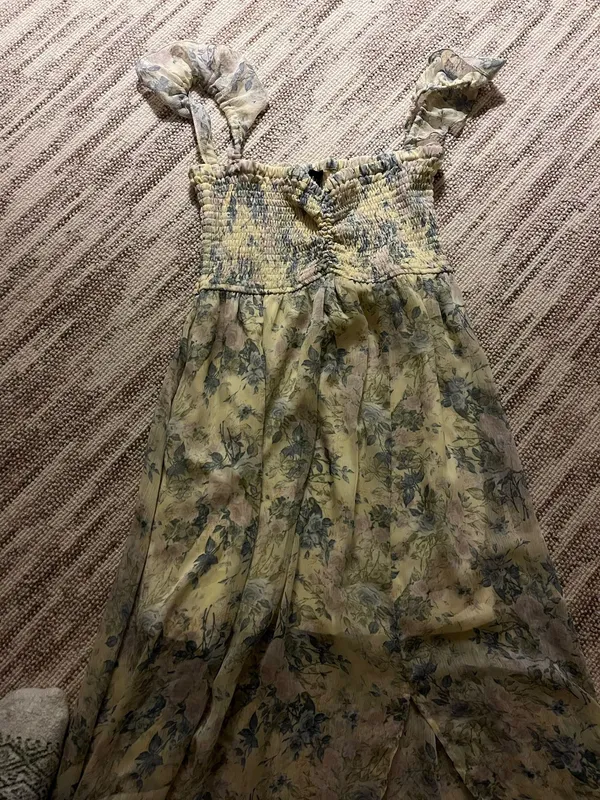 Yellow floral dress - Image 2