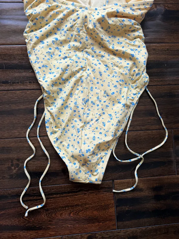 Wild Fable Yellow One-Piece Swimsuit - Image 6