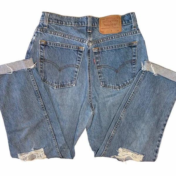 Vintage Levi’s 512 High Waisted Slim Fit Tapered Leg Medium Wash Jeans 28” - Image 2