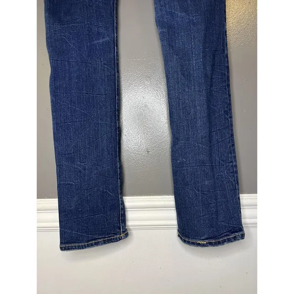 Aeropostale Skinny Jeans Womens 6 Medium Wash Blue Distressed Stretch Denim - Image 7