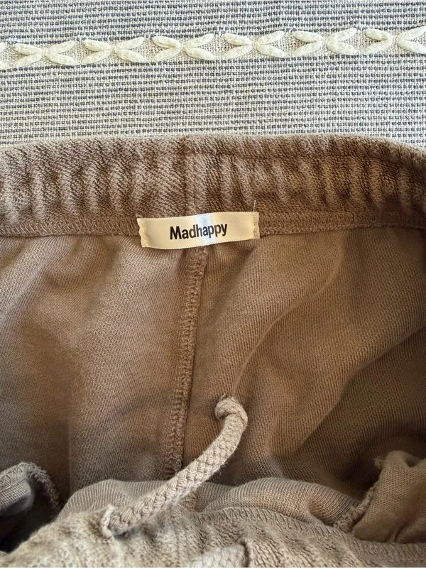Madhappy Wide Leg Terry Sweatpants Local Optimist Group Brown Size XS - Image 6