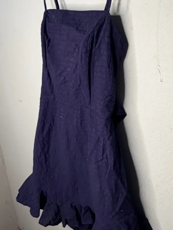 Selfie Leslie Navy Cotton Dress - Image 4