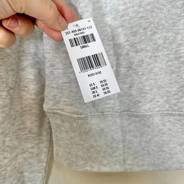 NWT Hollister Logo Zip Up Hoodie Sweatshirt Jacket with Pink Accents Size S - Image 4