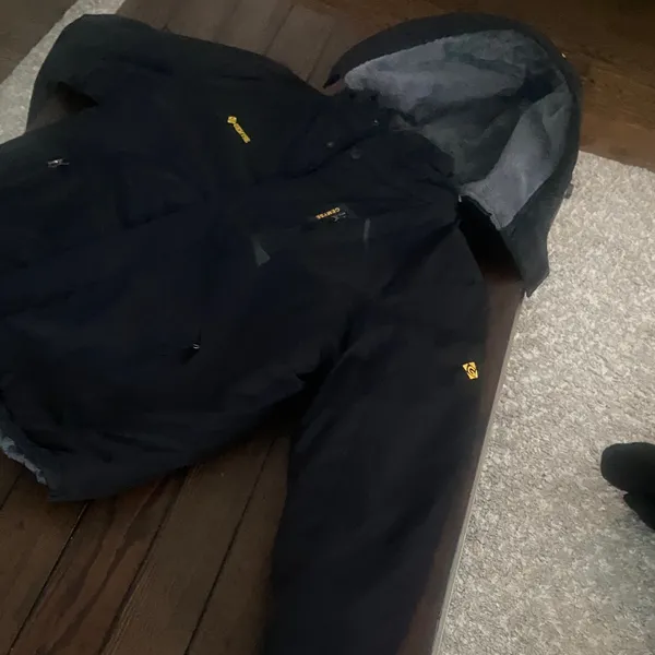 Women's Black Ski Jacket with Hood Size M - Image 2