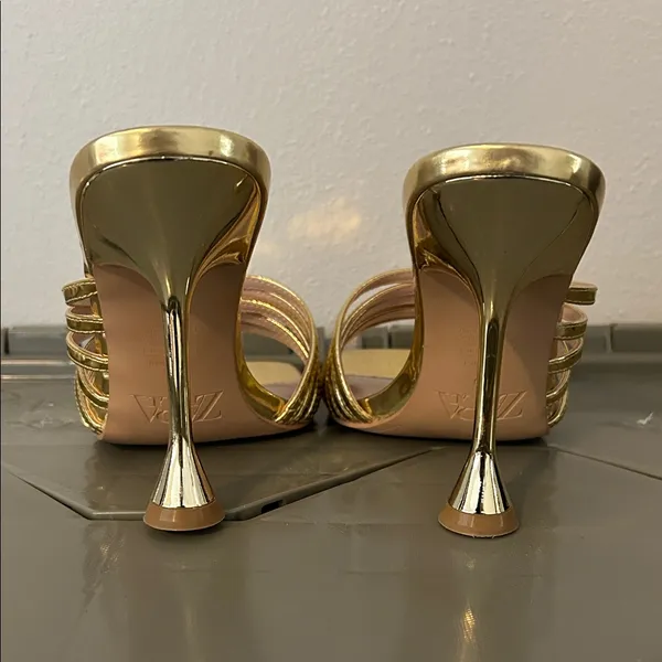Zara Gold Women's Heels - Image 3
