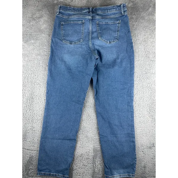Gloria Vanderbilt Boyfriend Jeans Women 12 Blue Mid Rise Straight‎ Relaxed CDGVB - Image 8