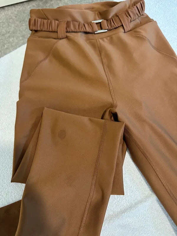 Alo brown belt leggings size xs - Image 7