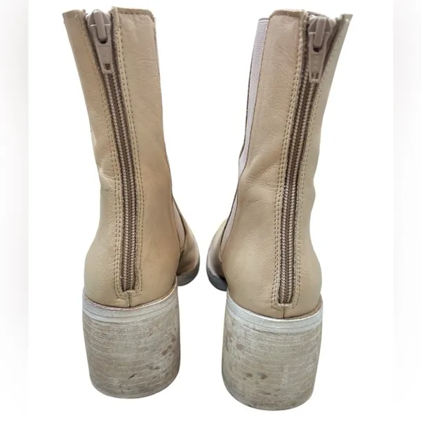 Free People Natural Leather Essential Chelsea Boot Size 9 Gently Used Boho Fall - Image 9