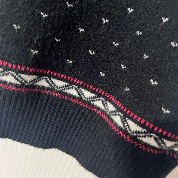 Anthropologie Black Knit Spaghetti Strap Camisole with Accent Border - Image 4