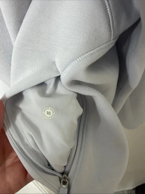 Lululemon AirWrap Modal Crew Long Sleeve Top, Alpine White, Size 16 - Image 9
